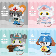 HJPLPXH police officer cat-dog blocks image highlights teamwork and storytelling