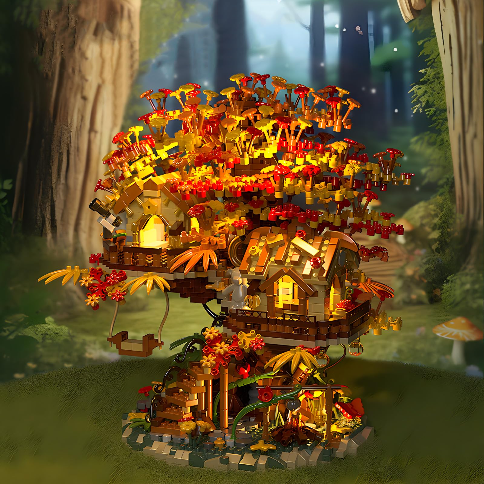HJPLPXH swing under the tree invites play and gentle motion.