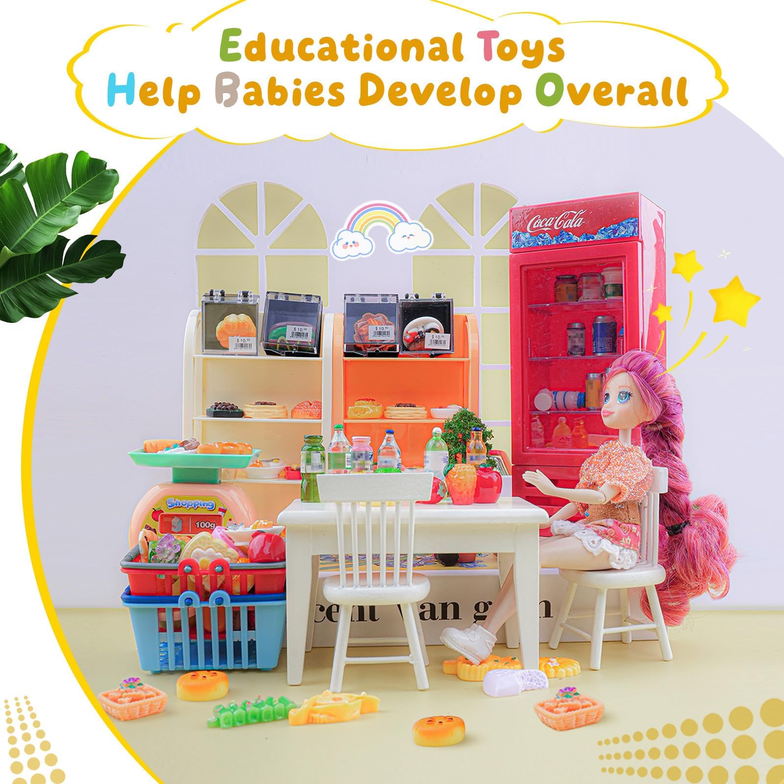 HKLMRO cash register adds authentic checkout play to any dollhouse store.