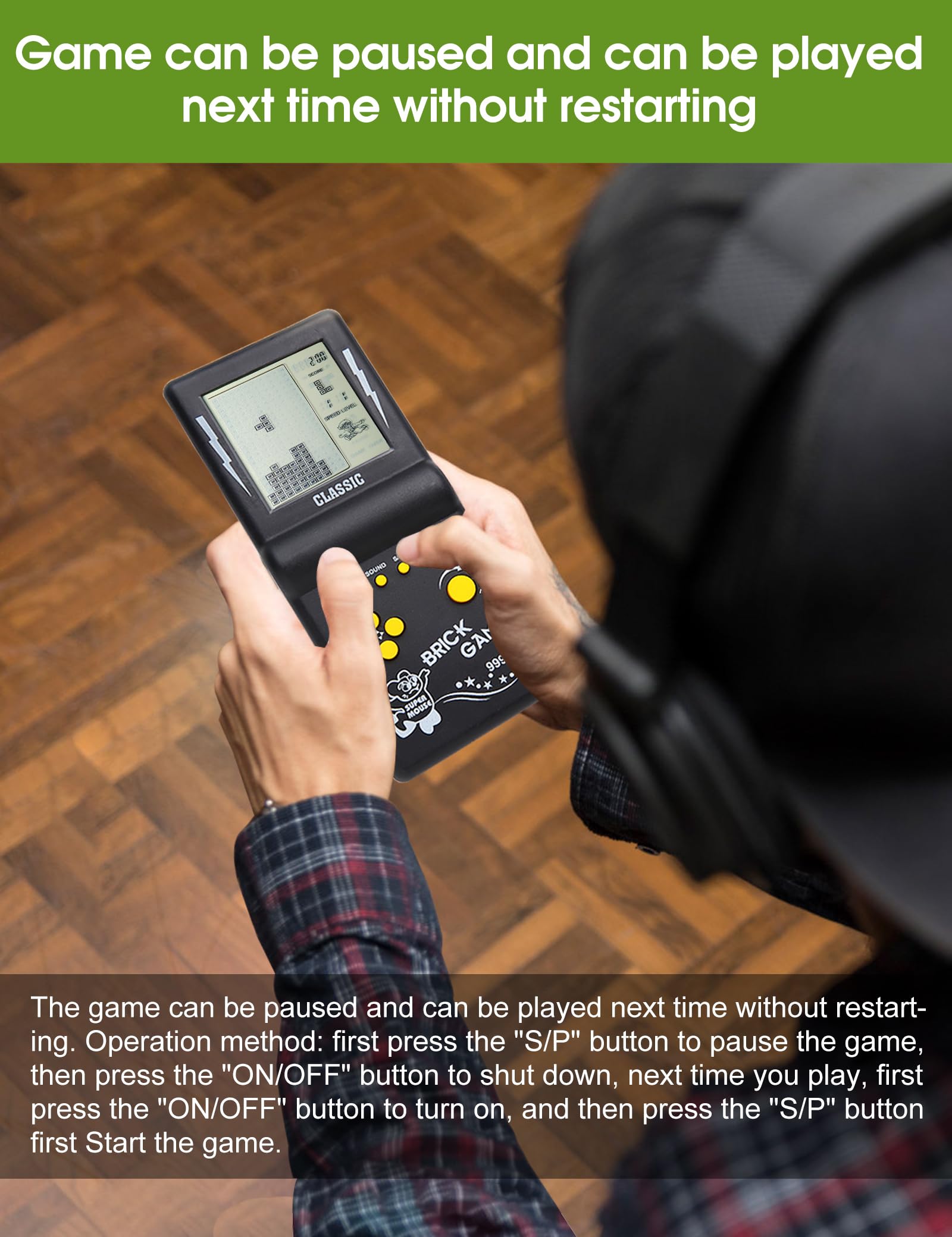 HLF brick console battery-powered design enables portable gaming anywhere