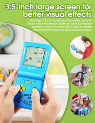HLF brick game console ergonomic grip enables comfortable handheld gameplay