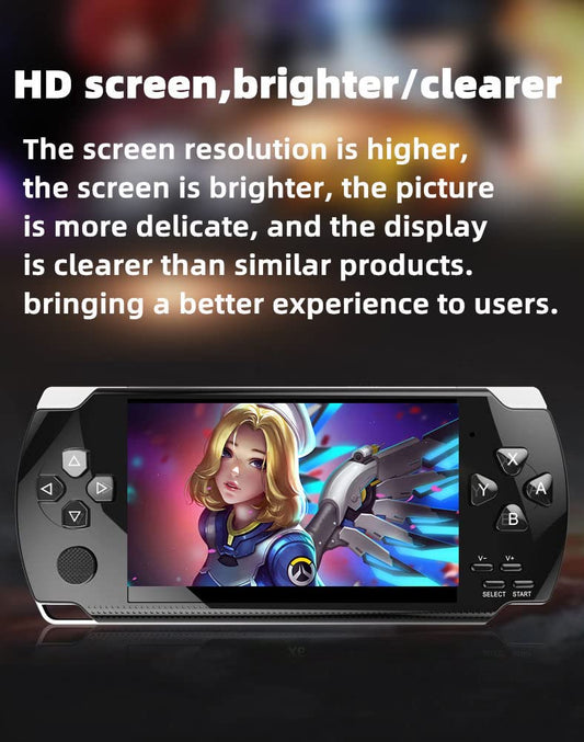 HLF Retro Console side view highlighting portability and long lasting built in battery