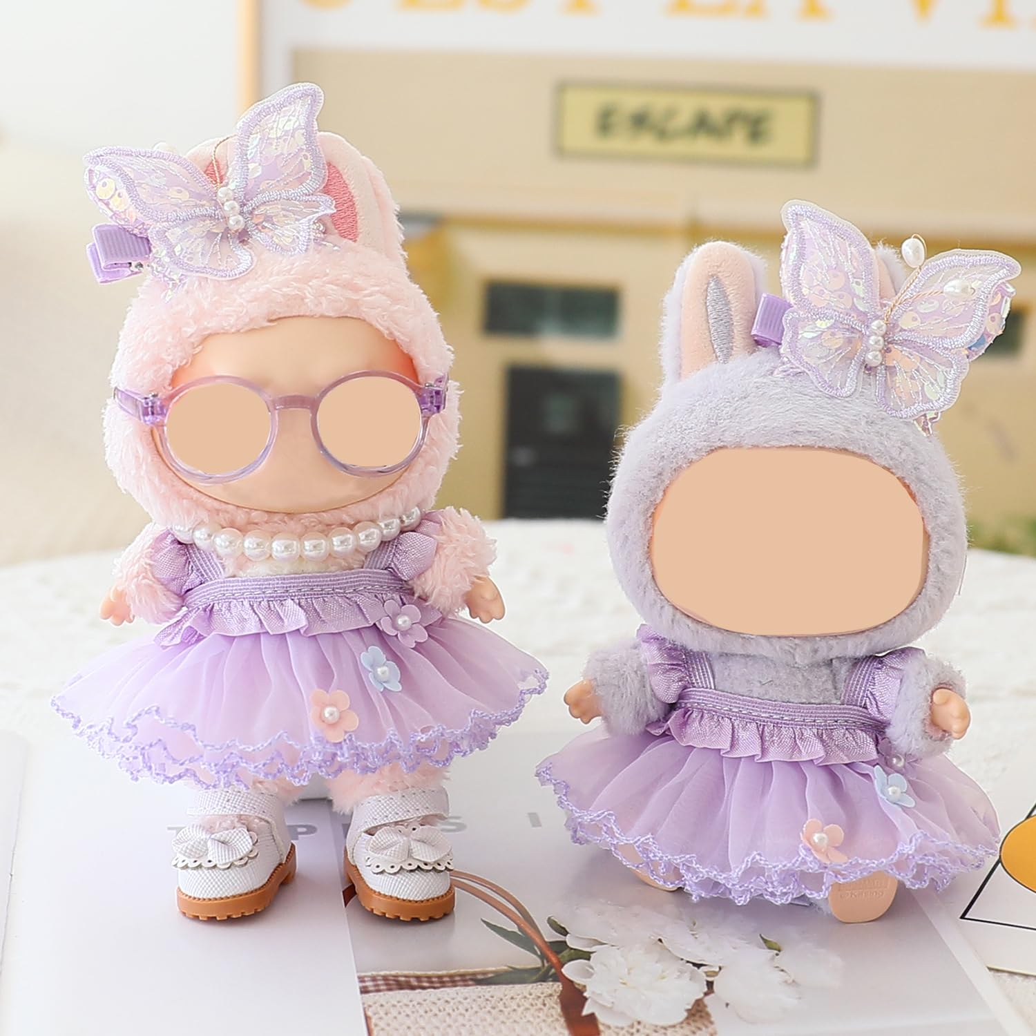 HLIAZJM pearl necklace for 15cm dolls enhances styling