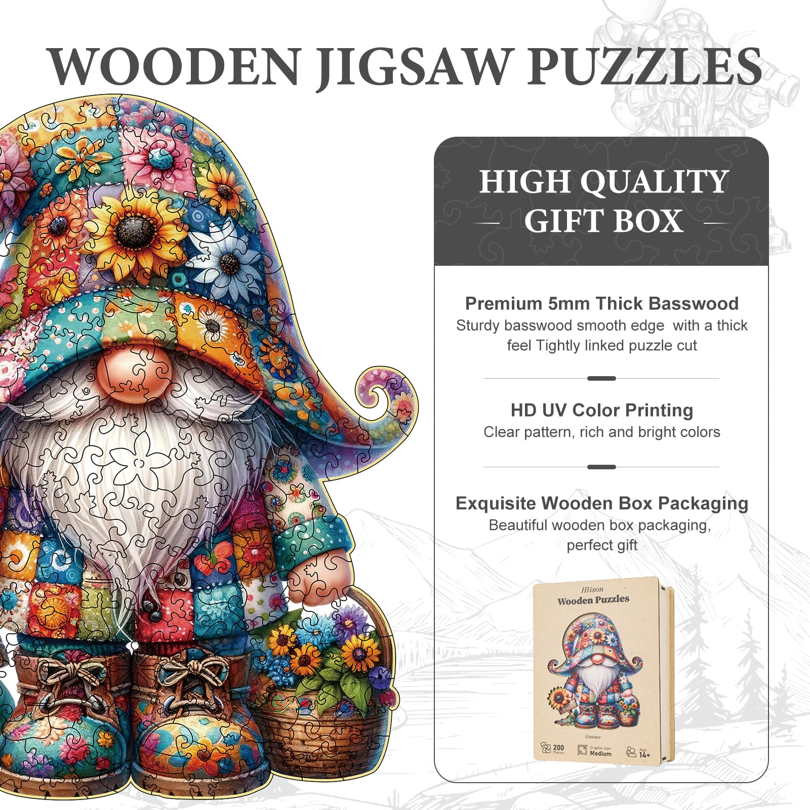 Hlison gift ready packaging makes a thoughtful present for puzzle lovers