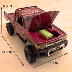 HLSFWDRIVE MN82 RC Rock Crawler all-terrain tires provide reliable traction