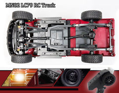 HLSFWDRIVE MN82 RC Rock Crawler tailgate detail supports realistic loading