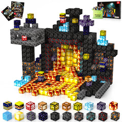 Hltyigr 150PCS magnetic blocks forest scene to boost spatial skills and imagination.
