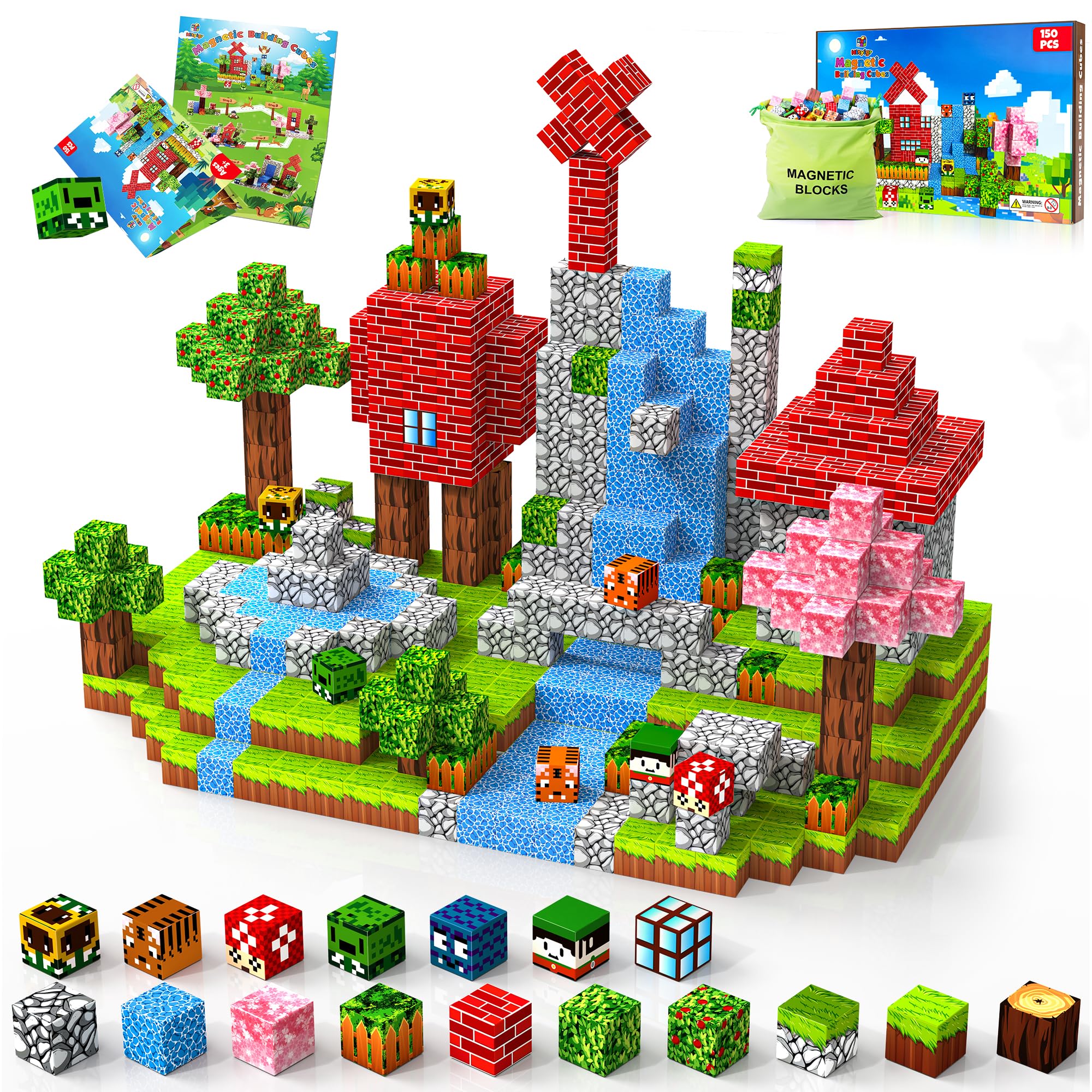 Hltyigr forest world blocks pack for imaginative play and STEM exploration.