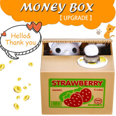HmiL-U Cat Stealing Money Bank large capacity for coins