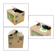 HmiL-U Stealing Coin Panda Box daily-use scene on a shelf