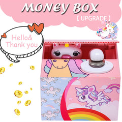 HmiL-U Unicorn Money Bank holds 30 to 40 coins for saving sessions