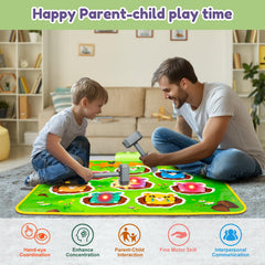 HmiL-U Whack-A-Mole mat shows bright LED lights for immersive play
