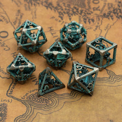 HNCCESG seven-piece set includes all standard polyhedral dice.