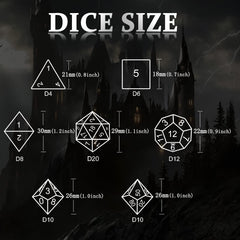 HNCCESG dice on table produce a satisfying crisp jingle.