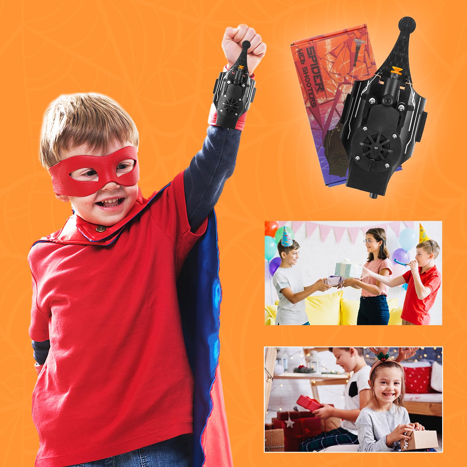HNCSFW Spider Silk Launcher black edition shown with easy grip and stylish finish.