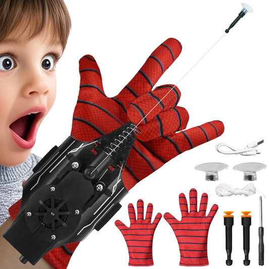 HNCSFW Spider Silk Launcher kid's edition in action for engaging outdoor play.