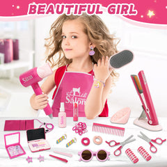Ho ChuB assorted hair clips and bracelets enhance fashion play