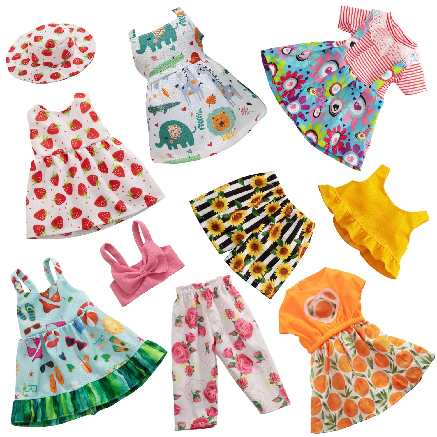 HOAKWA 18-inch doll hat included to complete outfits easily.