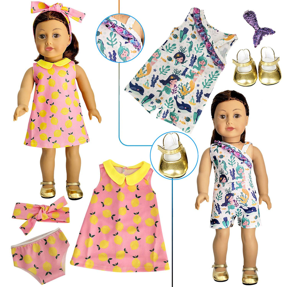 HOAKWA doll shoes pair completes outfits for full dress-up looks.