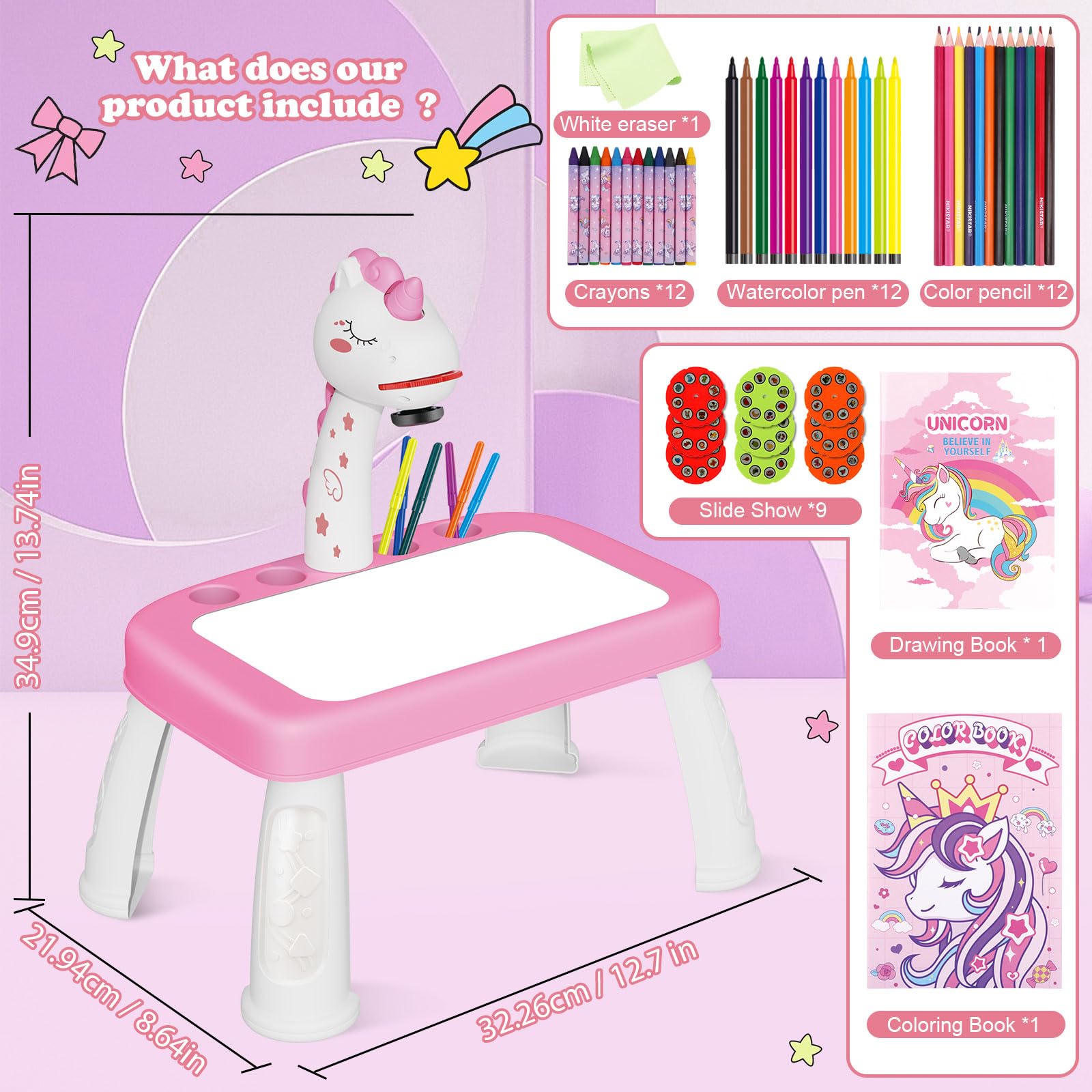 Hoarosall crayons 12-pack for bold color fills.