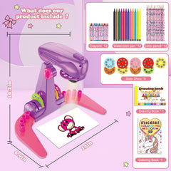 Hoarosall drawing projector watercolor pens for soft color washes.