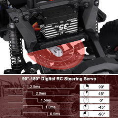 HobbyPark all-weather RC steering servo resists moisture for wet conditions.