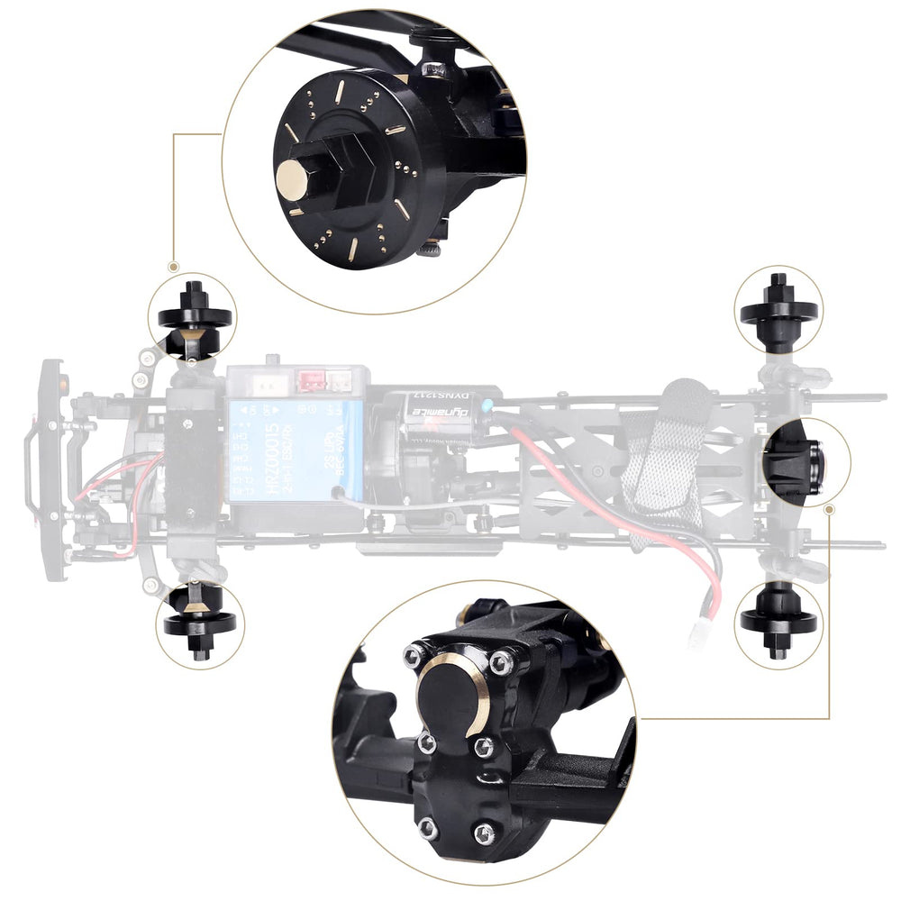 Hobbypark front diff cover protects gears during crawls