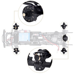 Hobbypark front diff cover protects gears during crawls