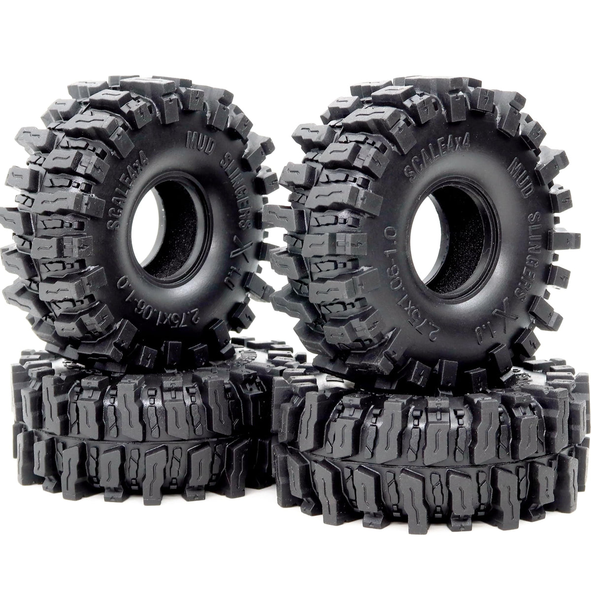 Hobbysoul 1.0 crawler tire 70mm tall increases ground clearance for rock crawling