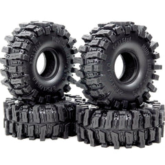 Hobbysoul 1.0 crawler tire 70mm tall increases ground clearance for rock crawling