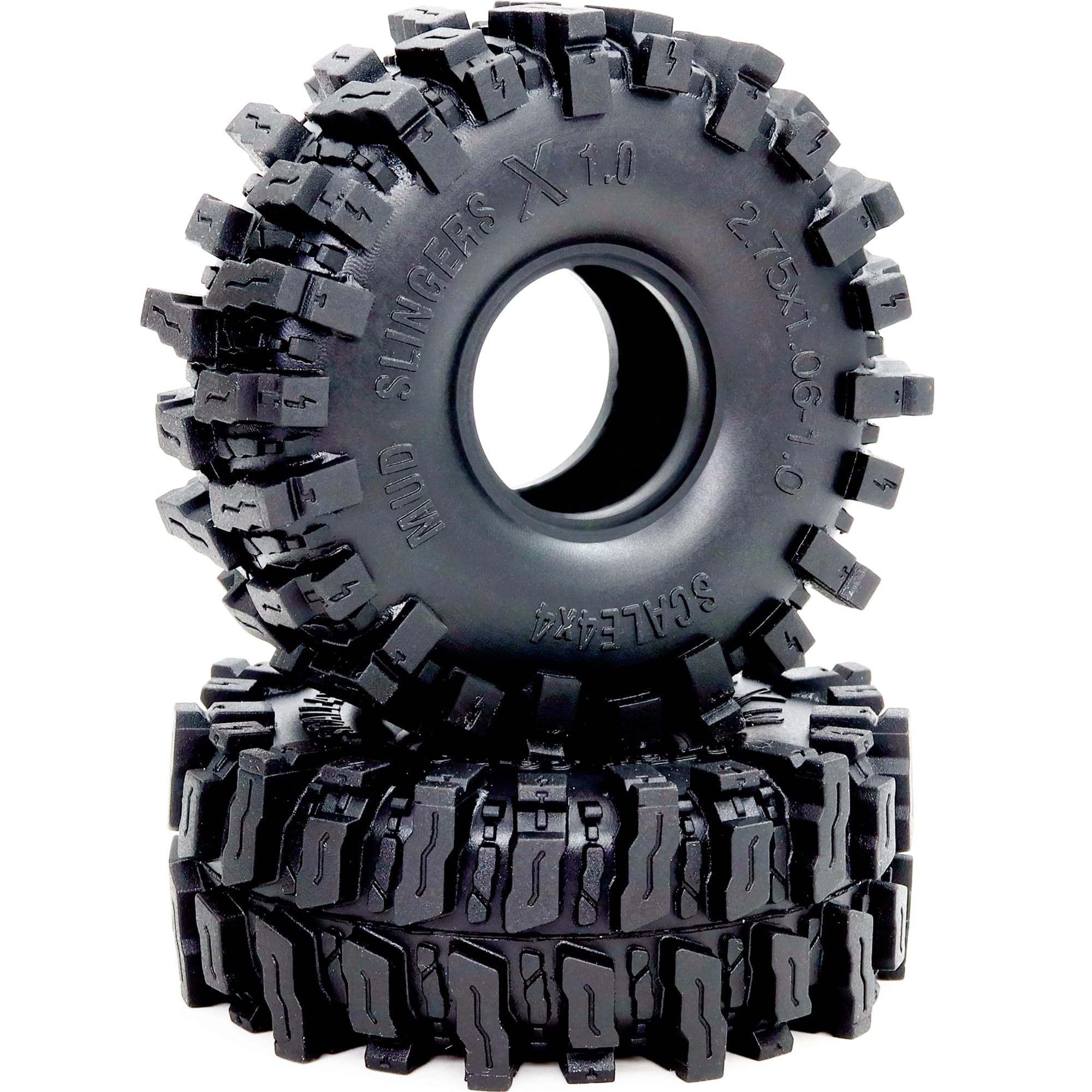 Hobbysoul 1.0 tire mounted on beadlock wheel for stable traction