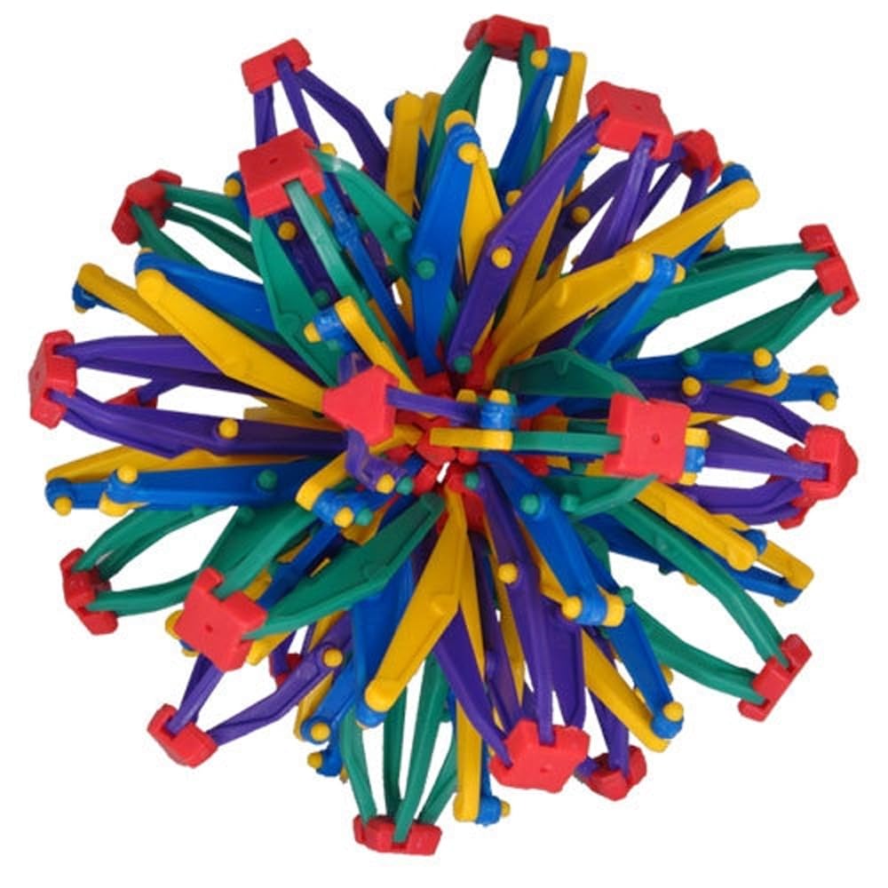 Hoberman Mini Sphere in compact form ready for play and display