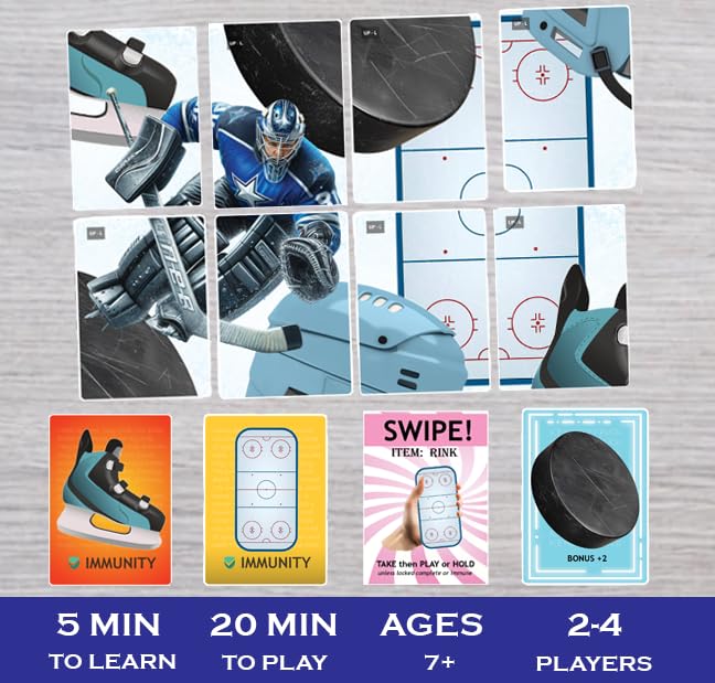 Hockey Duel! goalie card in action for strategic defense and planning.