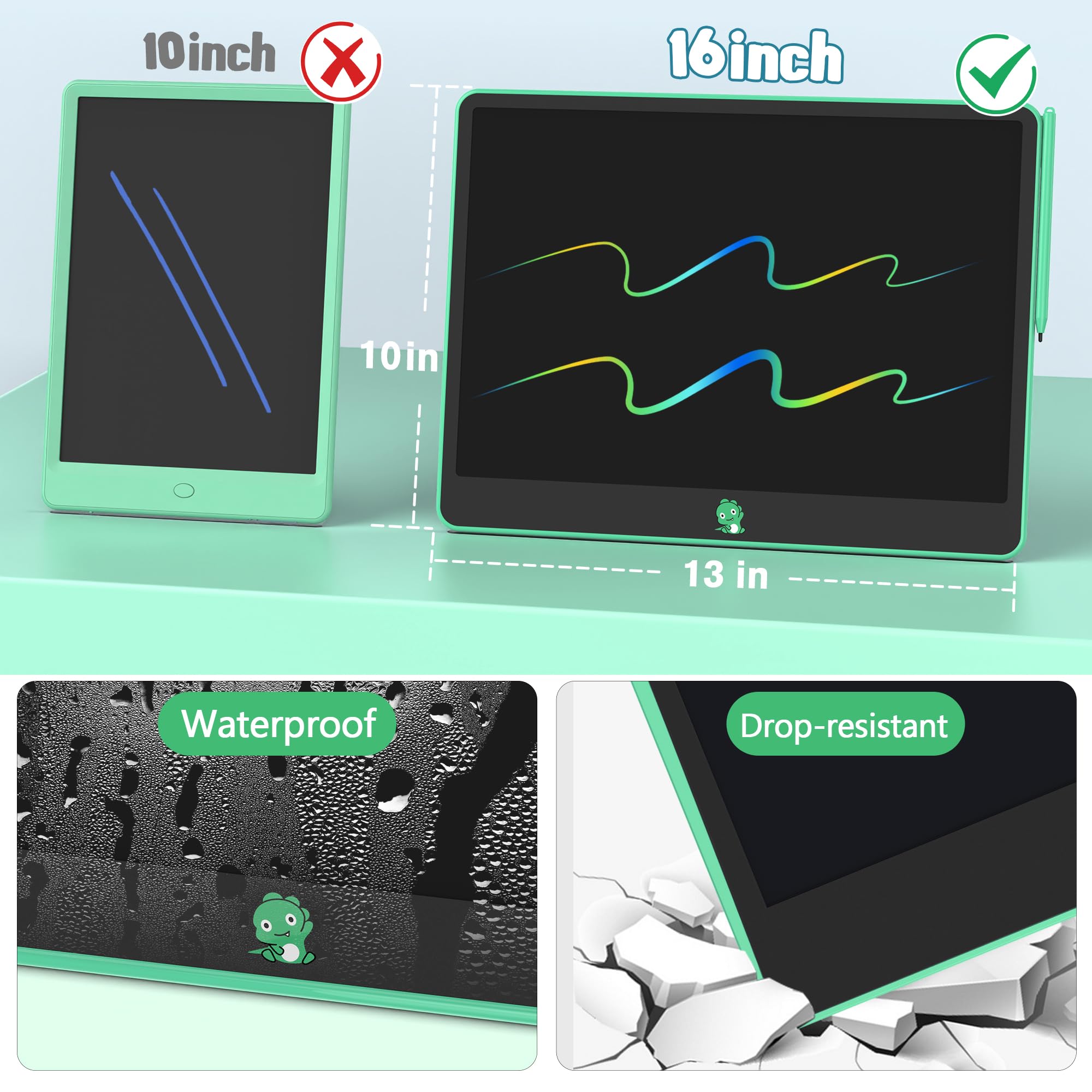 Erase button on Hockvill tablet clears screen quickly