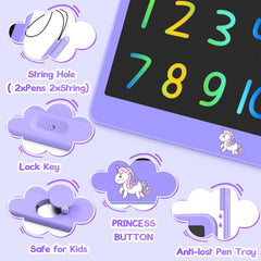 Eye-friendly LCD screen on Hockvill tablet reduces glare for longer drawing sessions.