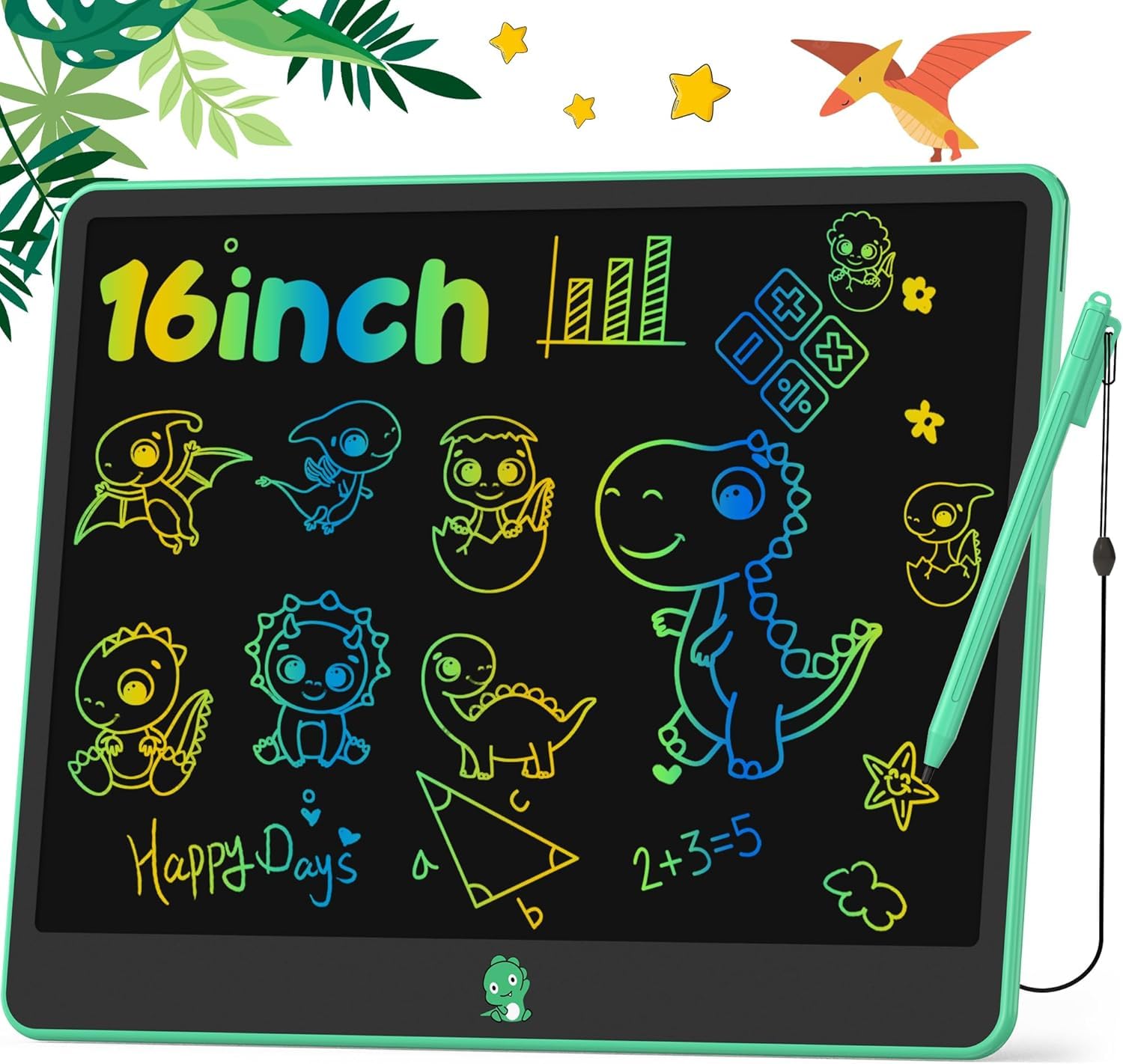 Hockvill LCD Writing Tablet 16-inch doodle surface for kids' creative drawing