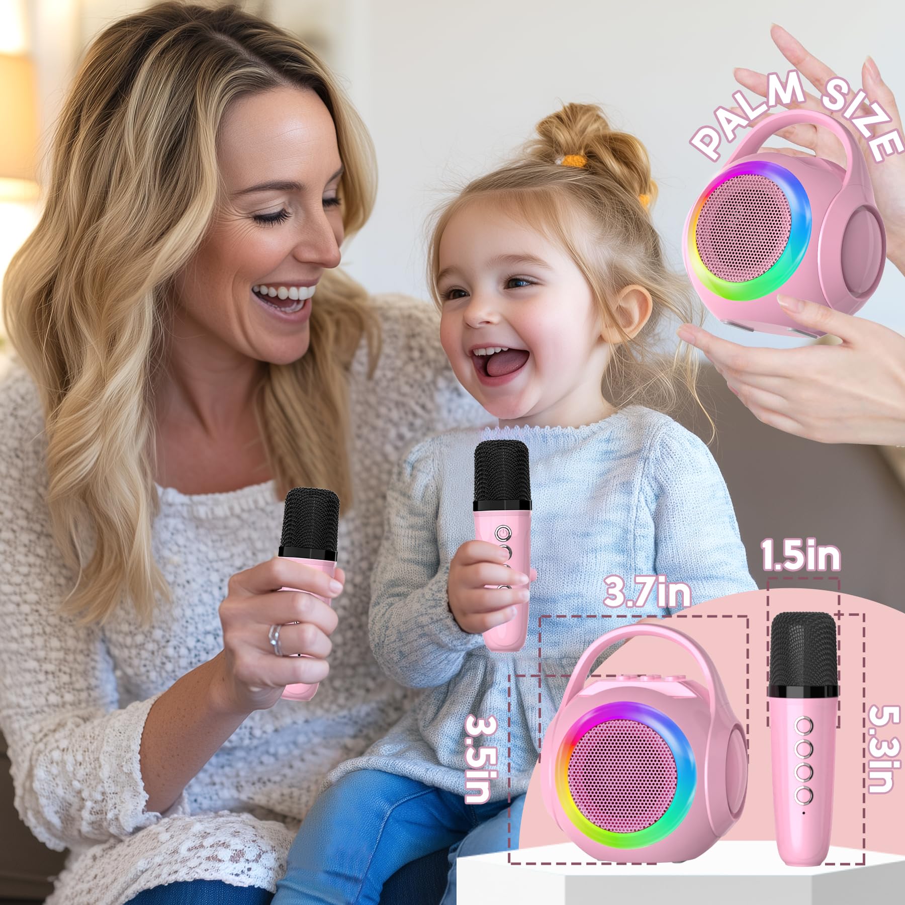 Hockvill Mini Karaoke Bluetooth and USB playback for wireless music.
