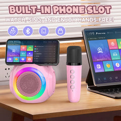 Hockvill Mini Karaoke rechargeable portable with up to 6 hours.