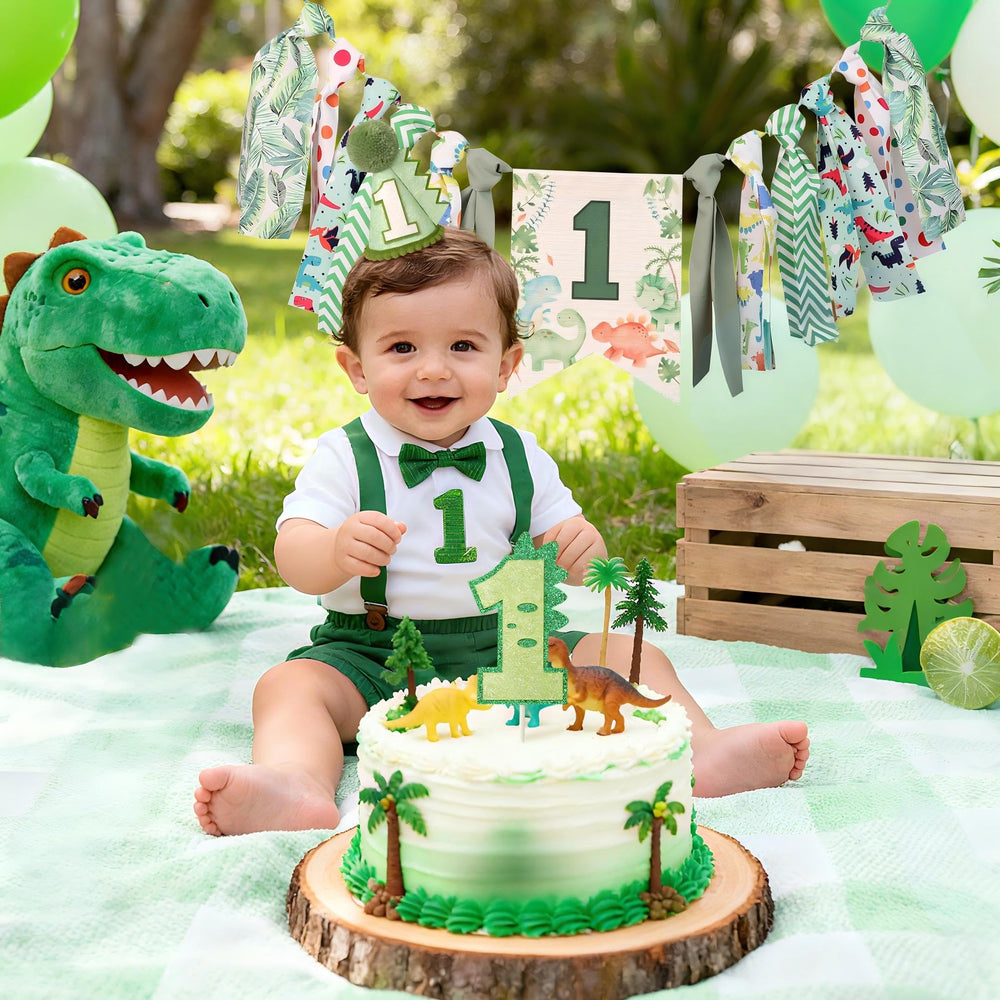 HODIHIWI handmade dino birthday hat adds festive charm