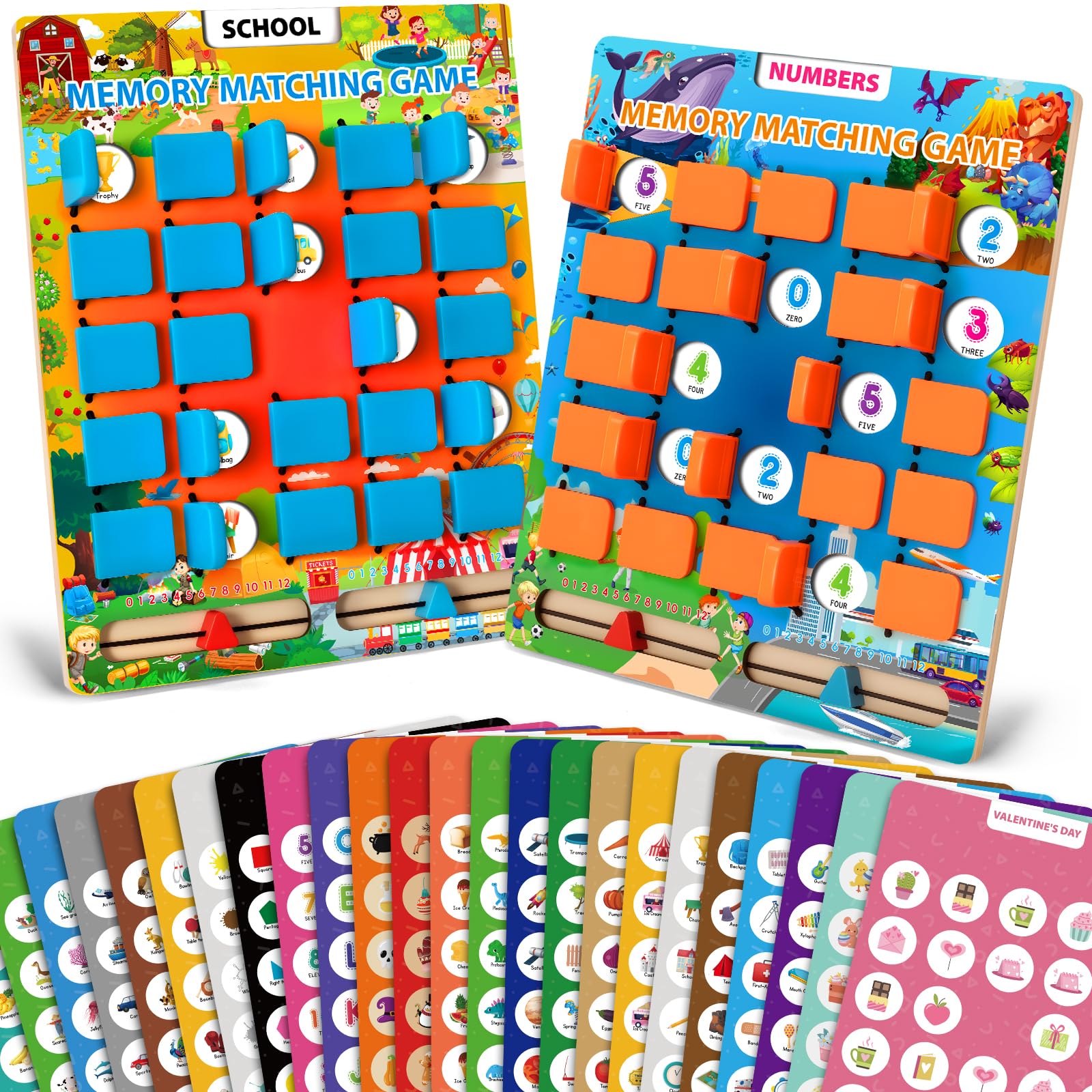Hodurgyi memory game board front for shared travel play