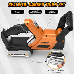 Hodurgyi realistic startup sounds enhance storytelling during garden play.