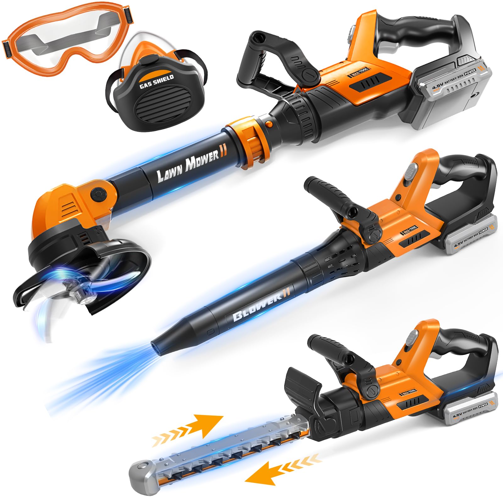 Hodurgyi 3-in-1 weed wacker toy enhances safe outdoor pretend play.