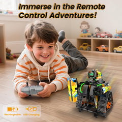 Hodurgyi 5-in-1 robot kit rolling cube encourages spatial thinking in build sessions.