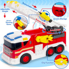 Hodurgyi fire truck toy with water spray feature for engaging outdoor adventures.