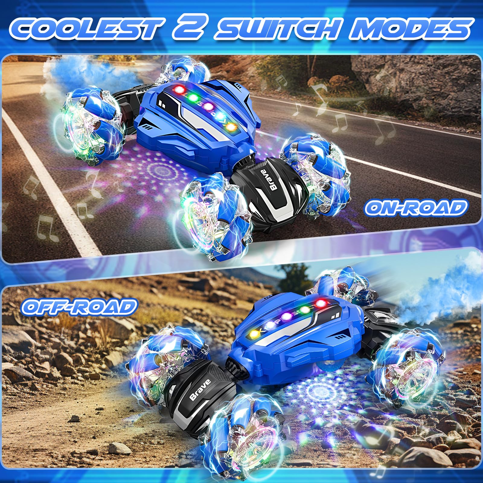Hodurgyi RC stunt car remote control for precise racing.