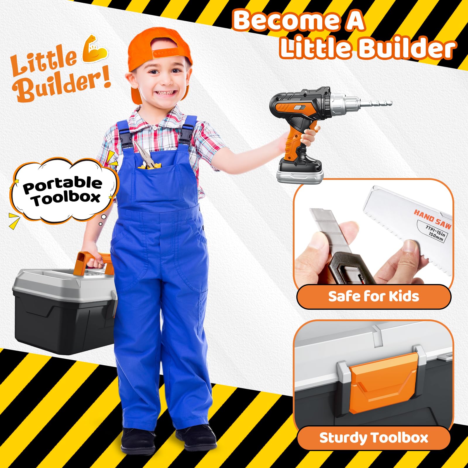 Hodurgyi play drill fosters role-play and hand-eye coordination during construction tasks