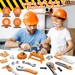 Hodurgyi tool box keeps all pieces organized, encouraging tidy play and easy cleanup