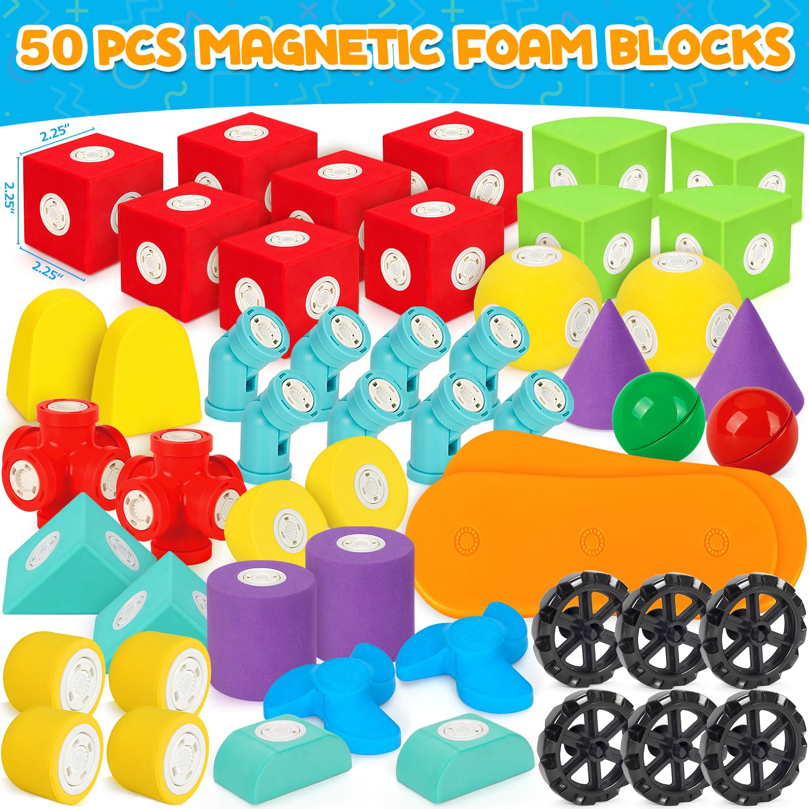 Hodurgyi magnetic foam blocks come in a gift-ready box for birthdays