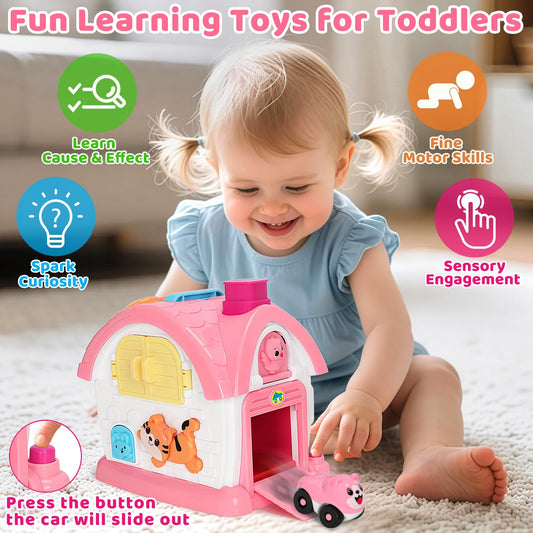 Hodurgyi learning house with alphabet buttons supports early literacy through interactive play.