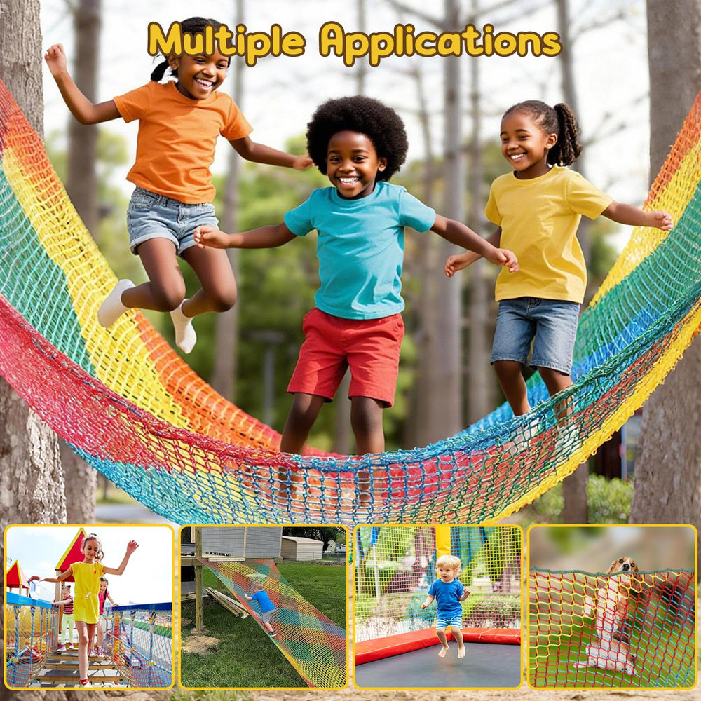 HOEE double-layer cargo net, durable and weather-ready for outdoor use.